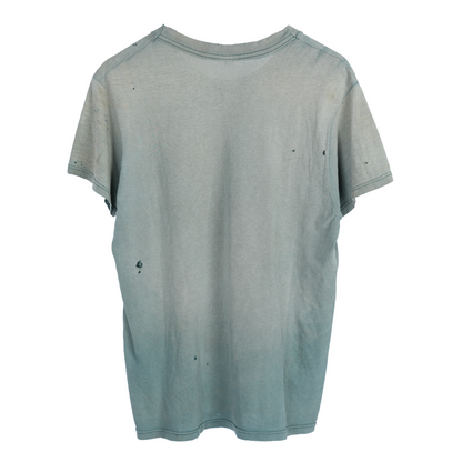 FADED GREEN BOXY GHOST POCKET T-SHIRT