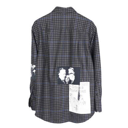 ERD AW 23 BROWN ASSEMBLAGE FLANNEL