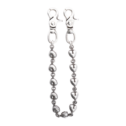 CHROME HEARTS DOUBLE LOBSTER HEART WALLET CHAIN