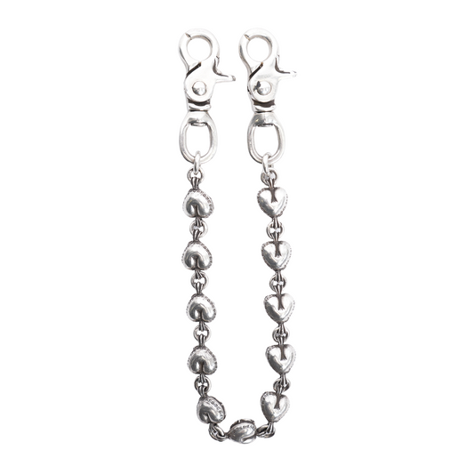 CHROME HEARTS DOUBLE LOBSTER HEART WALLET CHAIN