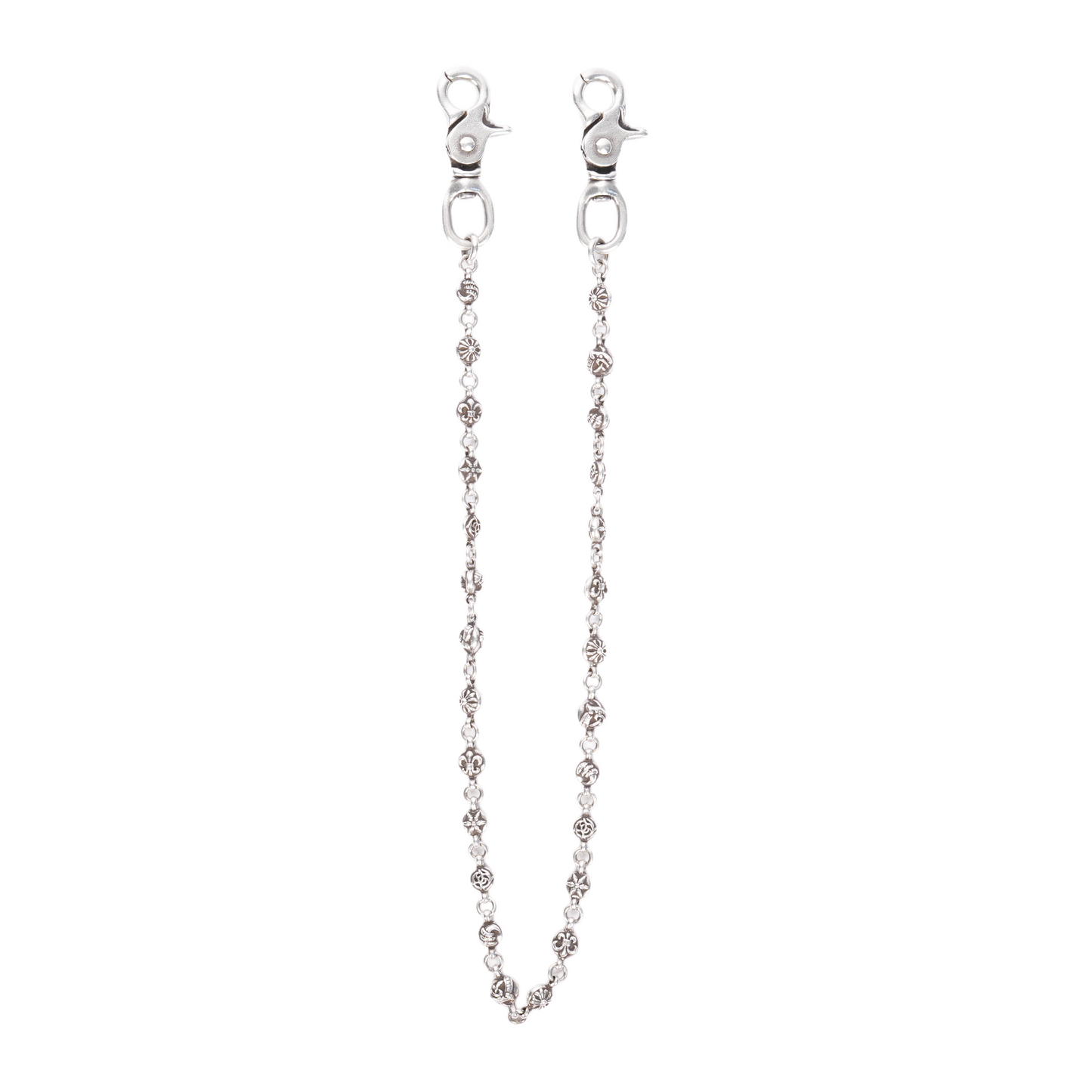 CHROME HEARTS LONG MULTI MOTIF BALL WALLET CHAIN 26 LINK