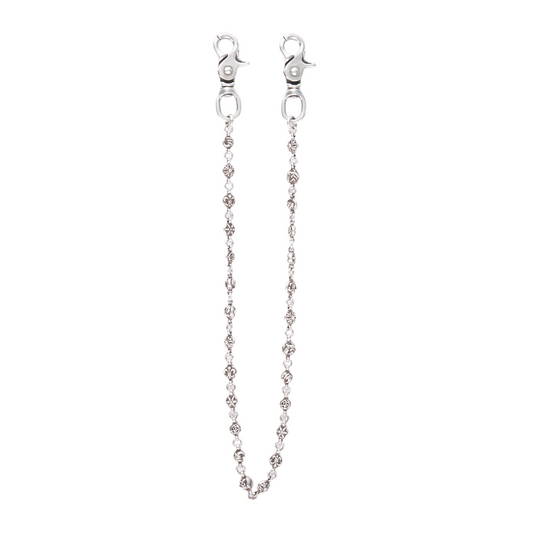 CHROME HEARTS LONG MULTI MOTIF BALL WALLET CHAIN 26 LINK