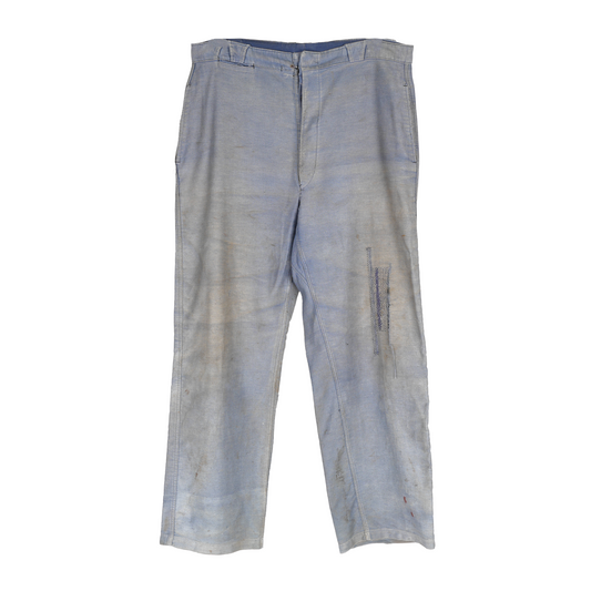 VINTAGE FRENCH WORKWEAR REPAIRED TROUSERS