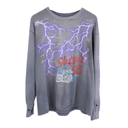 VINTAGE FADED STURGIS RALLY AND RACES 1993 LONGSLEEVE