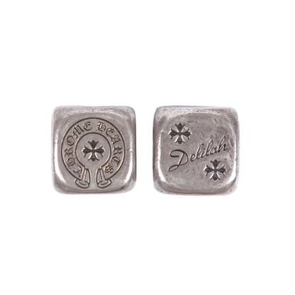 CHROME HEARTS .925 STERLING SILVER DELILIAH DICE