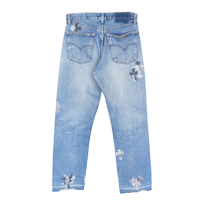 CHROME HEARTS SNOW CAMO 501 LEVI