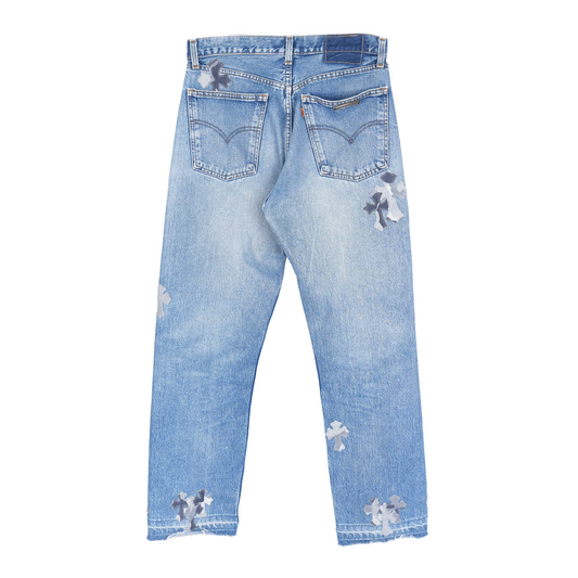 CHROME HEARTS SNOW CAMO 501 LEVI