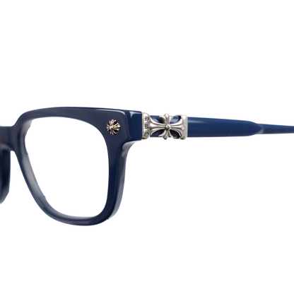CHROME HEARTS DARK BLUE COX UCKER GLASSES