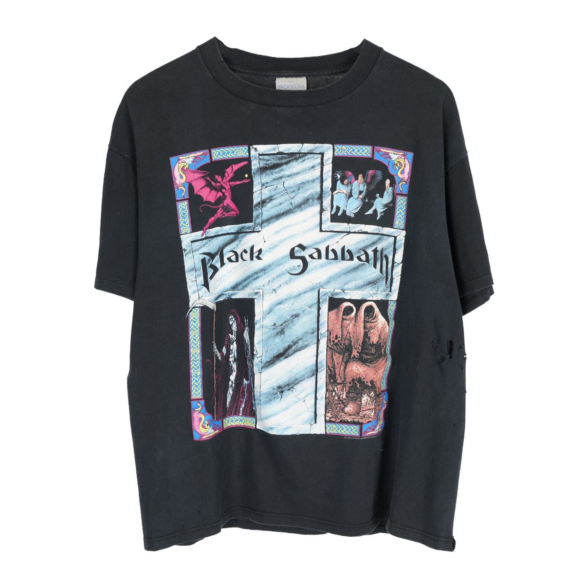 VINTAGE 1992 BLACK SABBATH CROSS TEE