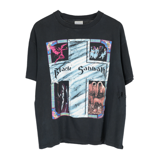 VINTAGE 1992 BLACK SABBATH CROSS TEE