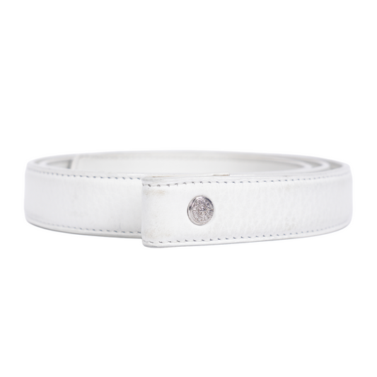 CHROME HEARTS 1 INCH WHITE STRAP