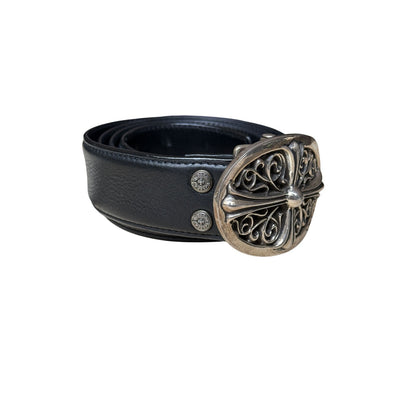 chrome hearts cross buckle belt