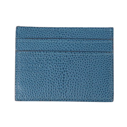 ERD BLUE LEATHER DEBOSSED LOGO CARDHOLDER