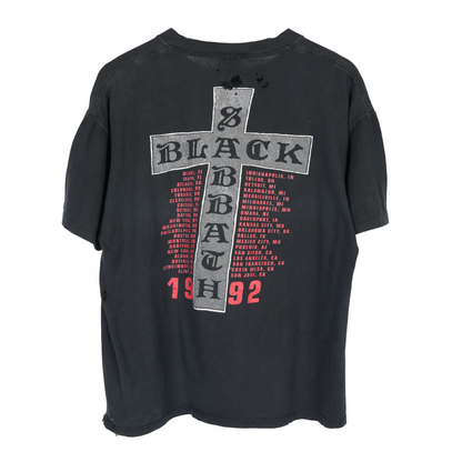 VINTAGE 1992 BLACK SABBATH CROSS TEE