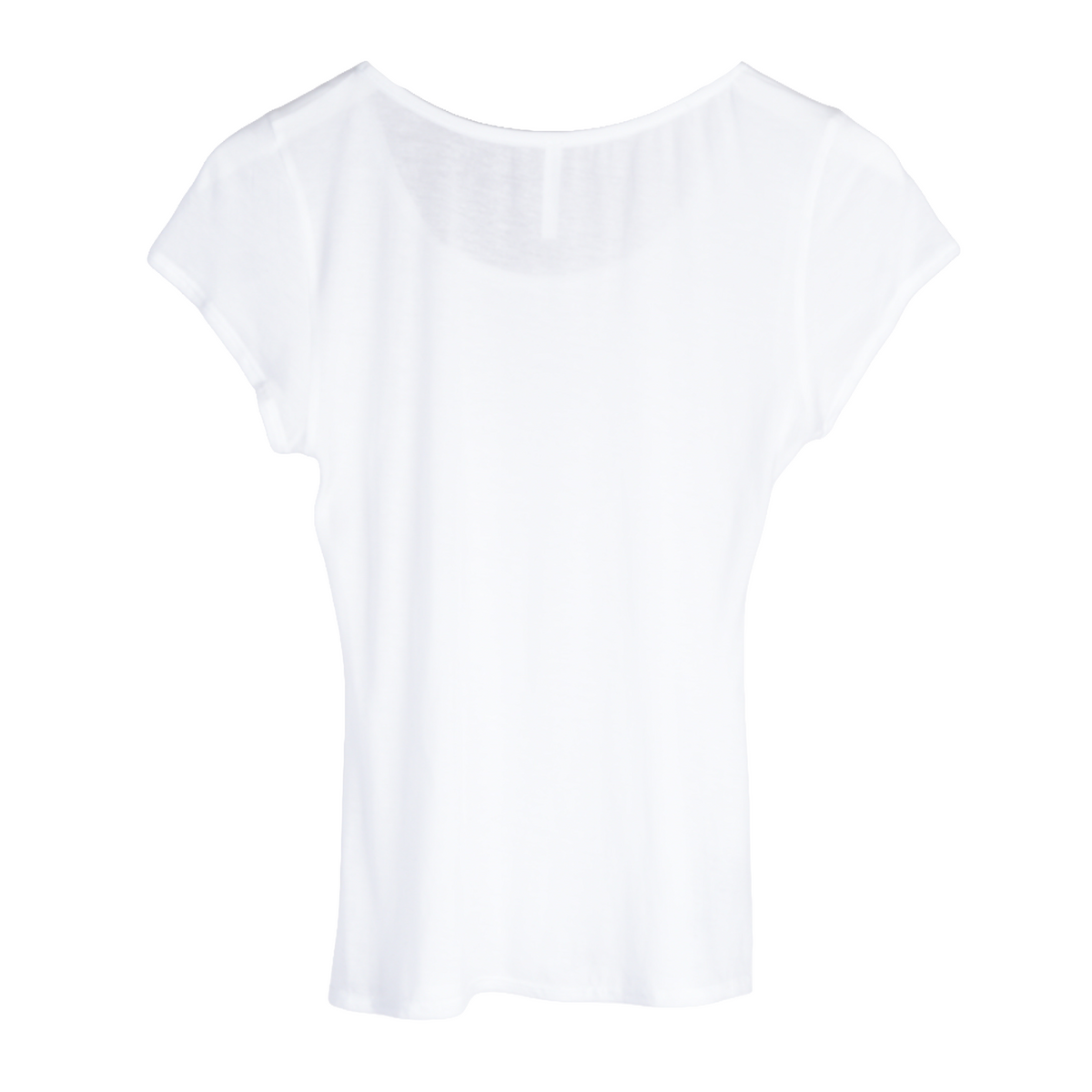 CHROME HEARTS RHODIUM PLATED WOMENS HEART CHARM TEE