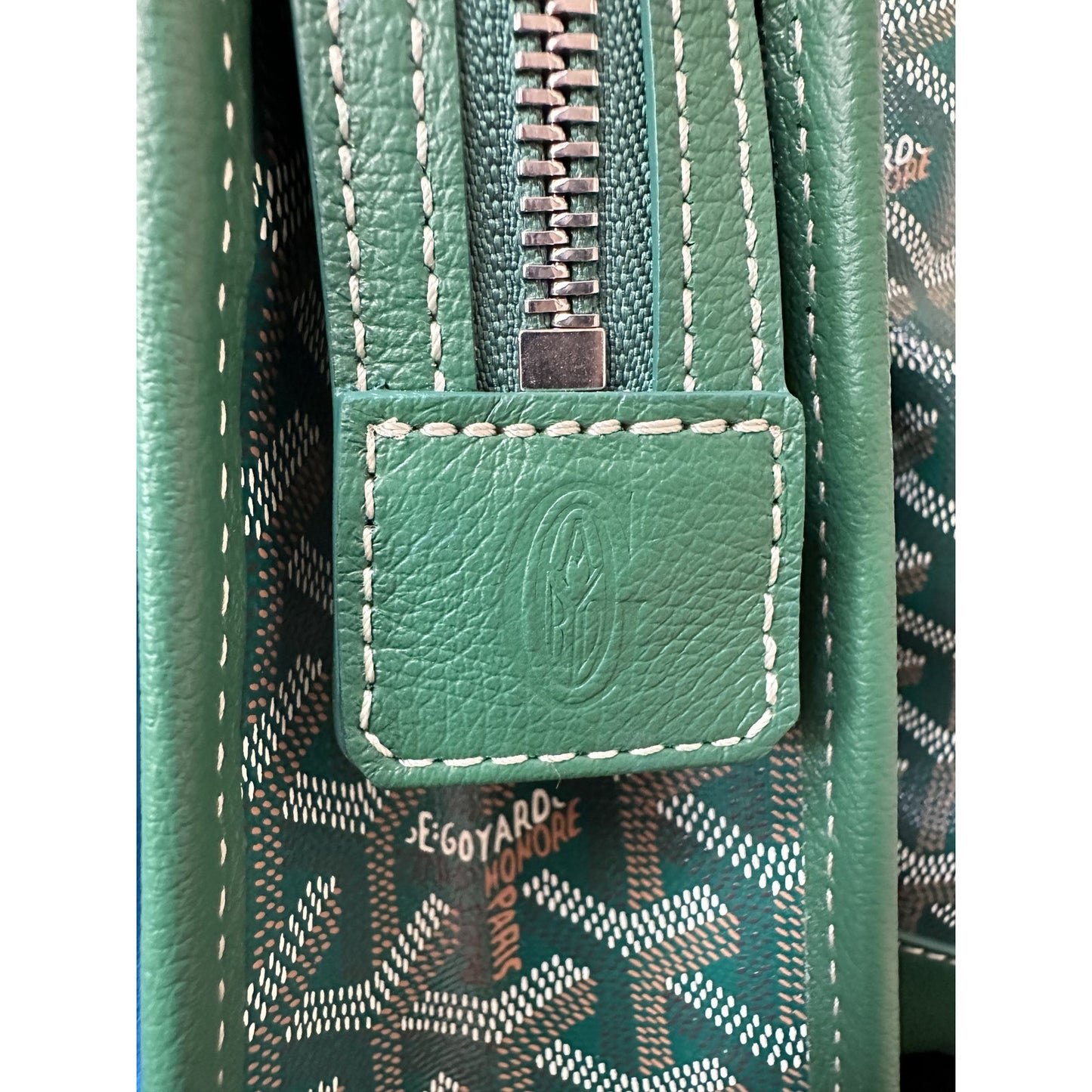 GOYARD JOUVENCE GM GREEN BAG POUCH TOILETRY