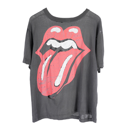 VINTAGE DISTRESSED ROLLING STONES TONGUE TEE