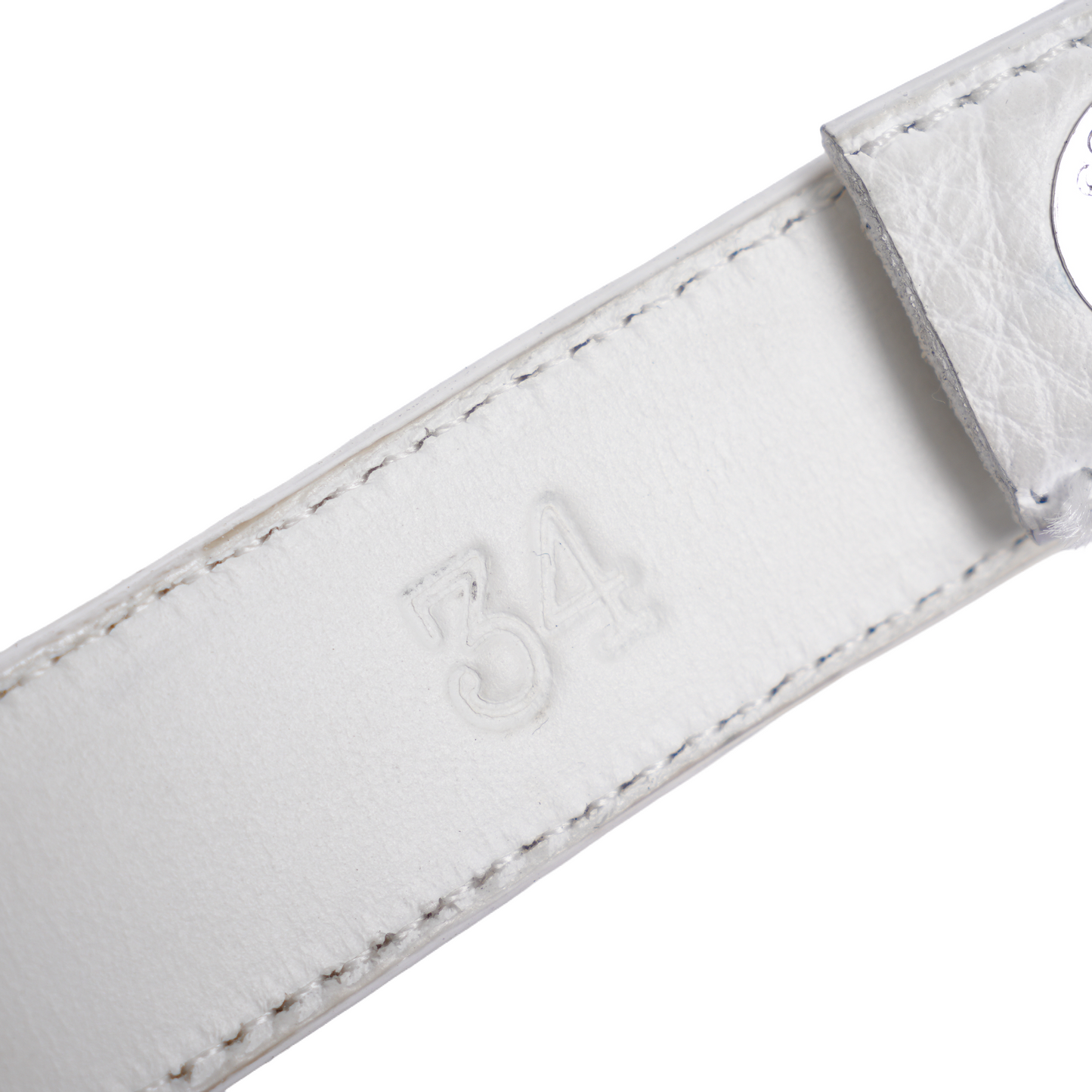 CHROME HEARTS 1 INCH WHITE STRAP