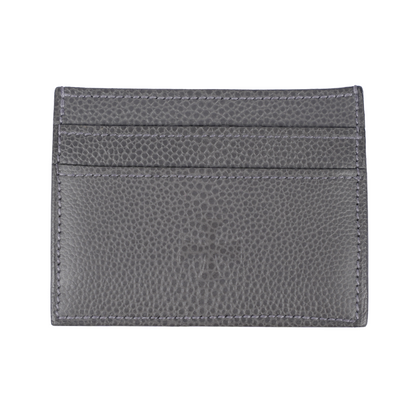 ERD ENFANTS RICHES DÉPRIMÉS GREY LEATHER DEBOSSED LOGO CARDHOLDER