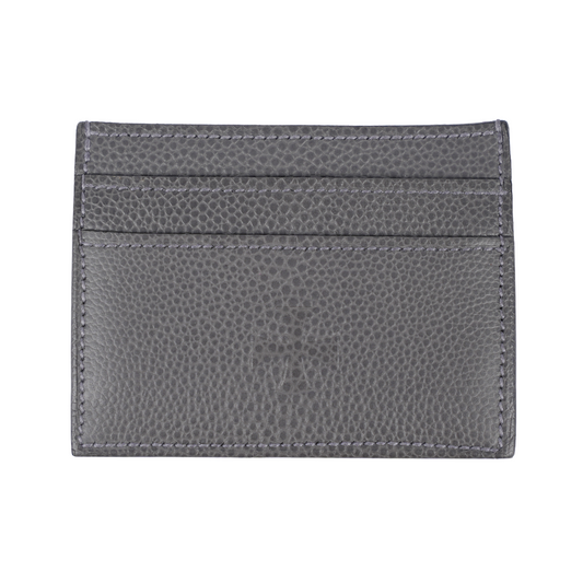 ERD ENFANTS RICHES DÉPRIMÉS GREY LEATHER DEBOSSED LOGO CARDHOLDER