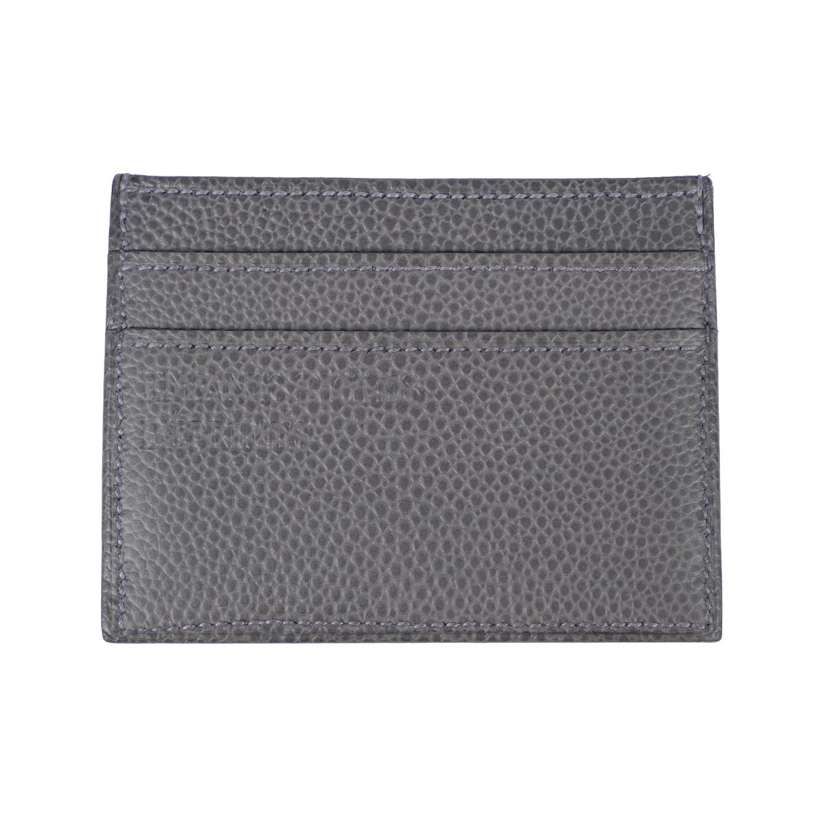 ERD ENFANTS RICHES DÉPRIMÉS GREY LEATHER DEBOSSED LOGO CARDHOLDER