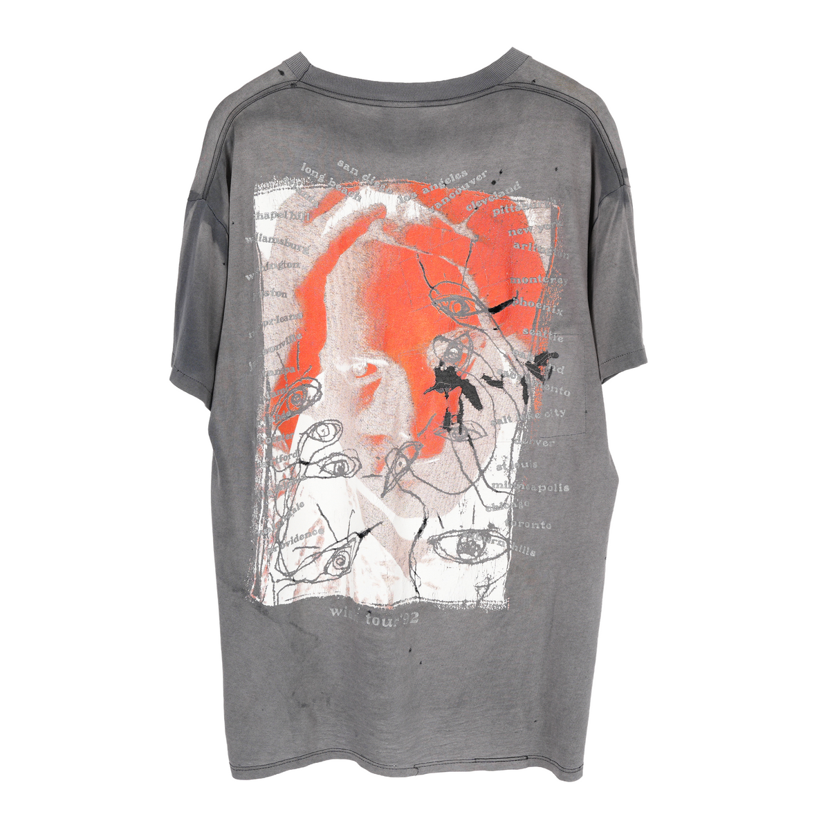 VINTAGE 1992 FADED REPAIRED THE CURE TEE WISH TOUR T-SHIRT