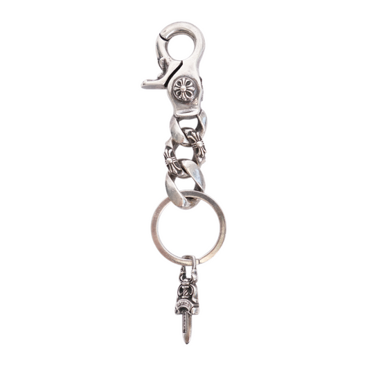 CHROME HEARTS FANCY LINK DAGGER KEY CHAIN
