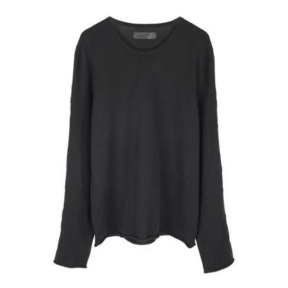 CHROME HEARTS FULL CASHMERE EMBROIDERED CROSS SLEEVE SWEATER