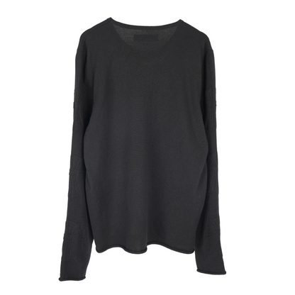 CHROME HEARTS FULL CASHMERE EMBROIDERED CROSS SLEEVE SWEATER