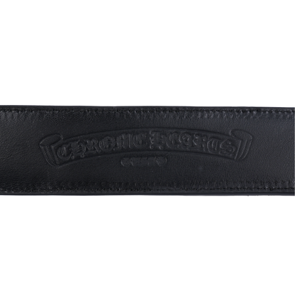 CHROME HEARTS BLACK CHEETAH BELT