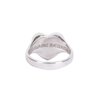 CHROME HEARTS WHITE GOLD CEMETERY HEART RING