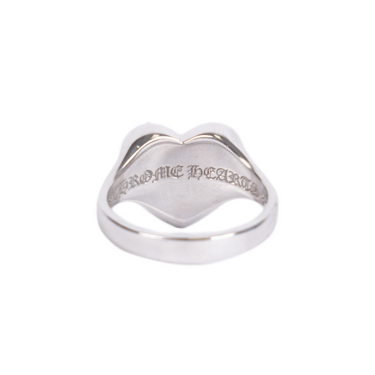CHROME HEARTS WHITE GOLD CEMETERY HEART RING