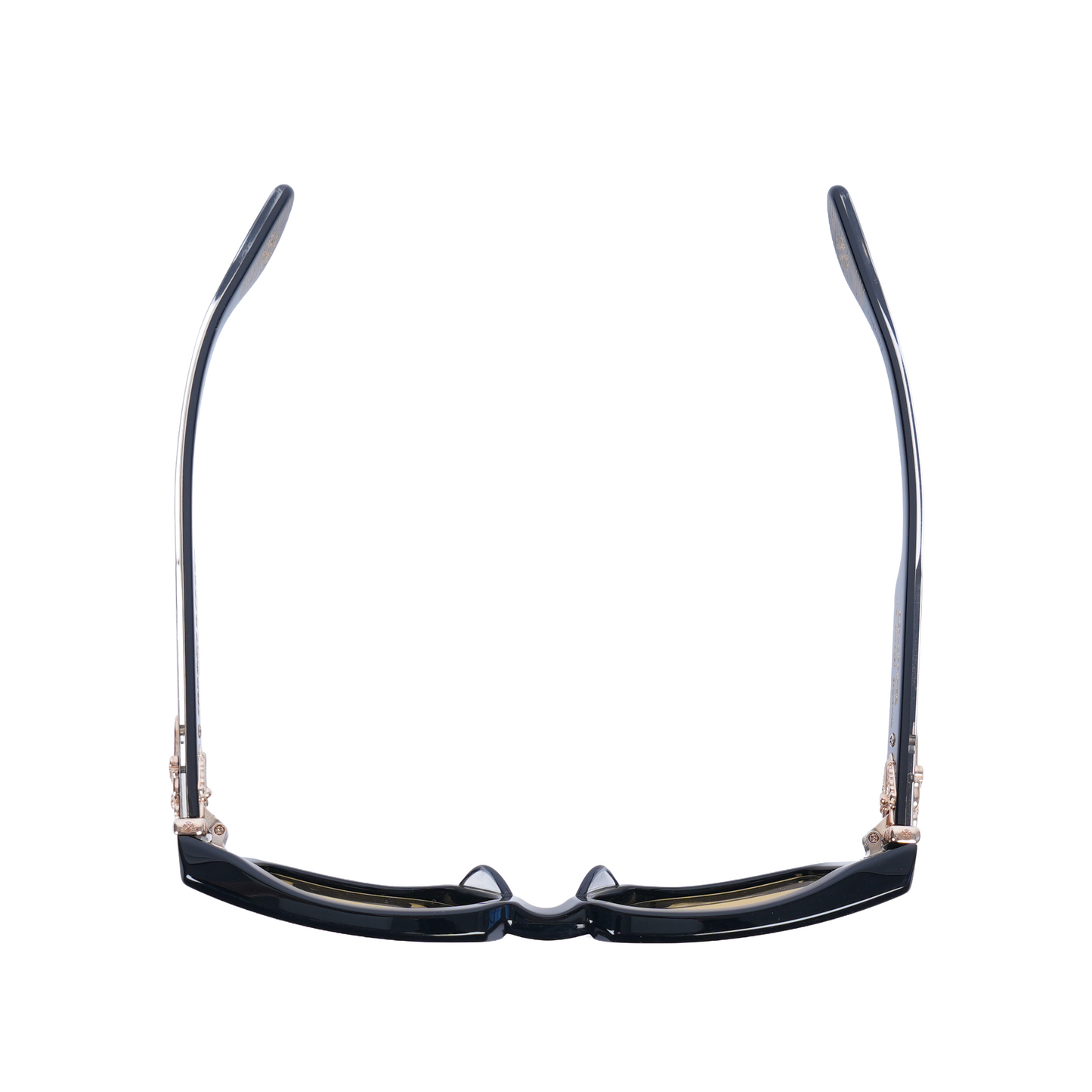 CHROME HEARTS GLOSSY BOX OFFICER SUNGLASSES GOLD