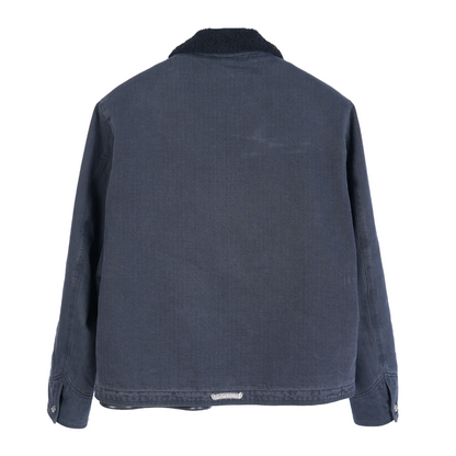 CHROME HEARTS HERRINGBONE SHERPA LINED VEST JACKET