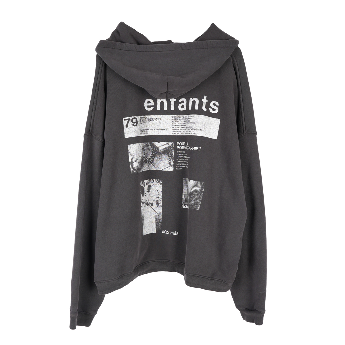 ENFANTS RICHES DÉPRIMÉS ERD 'POUR LA PORNOGRAPHIE?' PULLOVER HOODIE