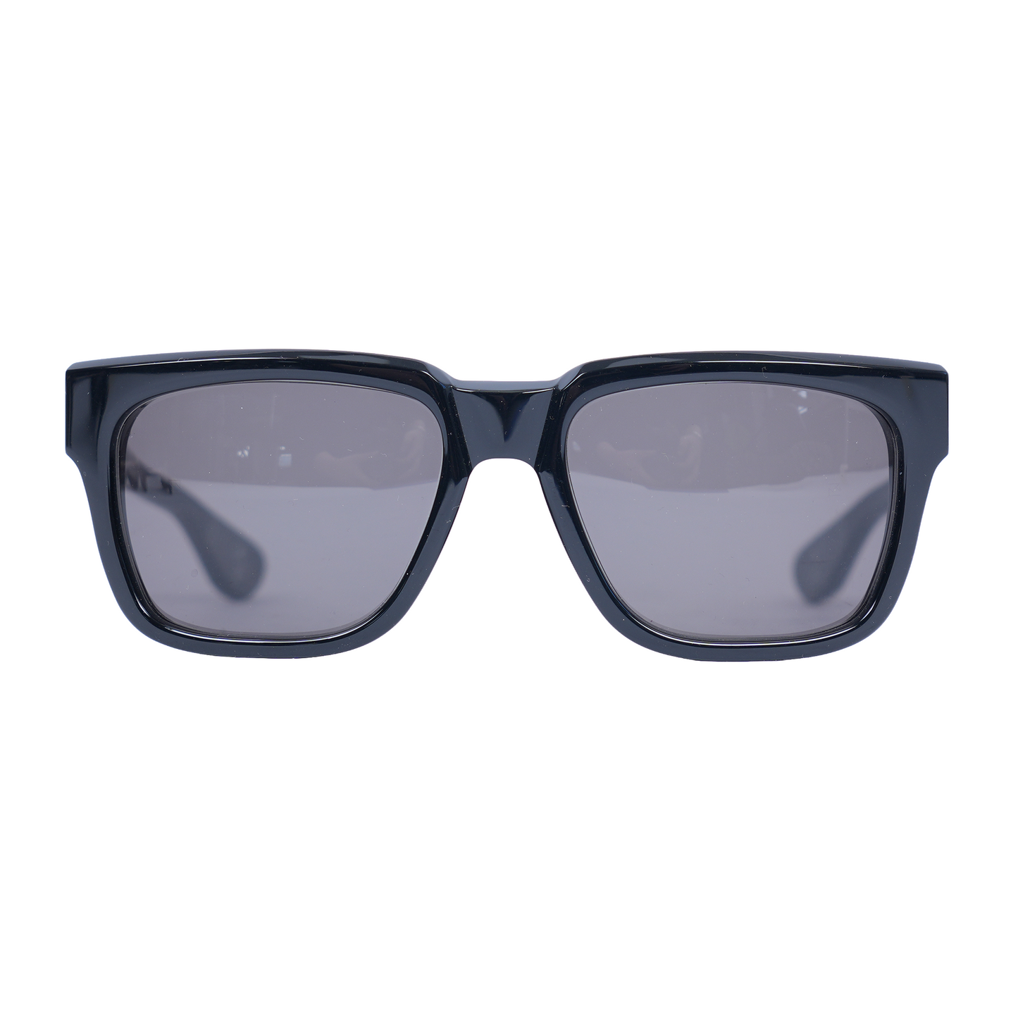 CHROME HEARTS GLOSSY BOX OFFICER SUNGLASSES WITH DIAMOND