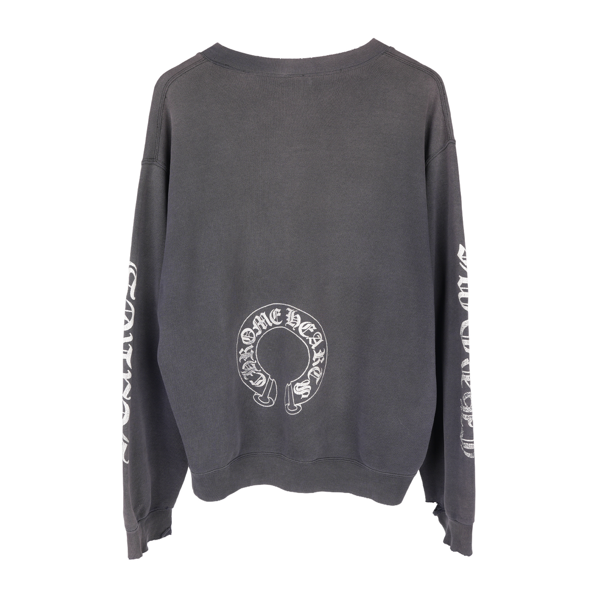 CHROME HEARTS VINTAGE FADED HORSESHOE CREWNECK