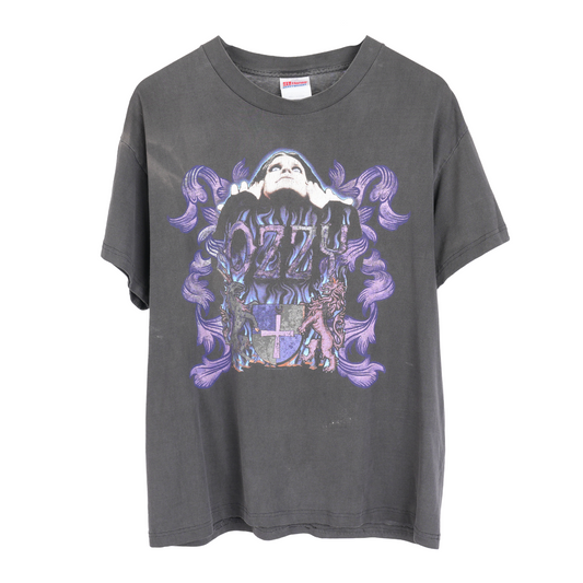 VINTAGE OZZY OSBOURNE FADED PURPLE FLAME TEE