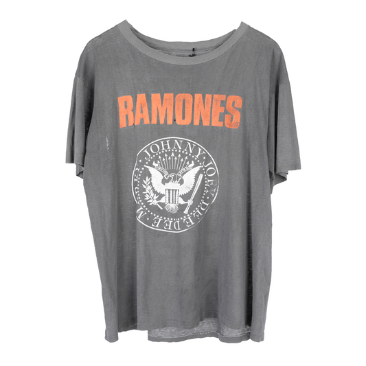 VINTAGE FADED RAMONES 'ITALIA HI HO LET'S GO' TEE 1988