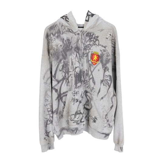 BALENCIAGA GRAY SKATER HOODIE