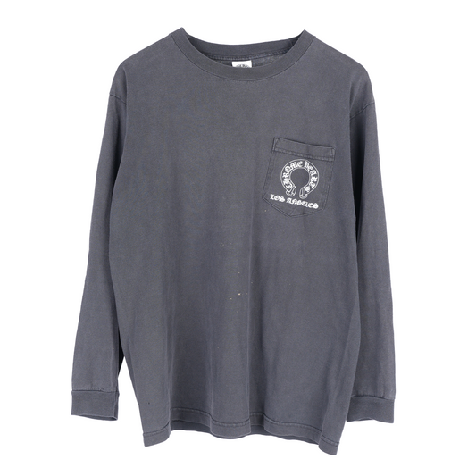 CHROME HEARTS FADED VINTAGE LOS ANGELES T BAR LONG SLEEVE