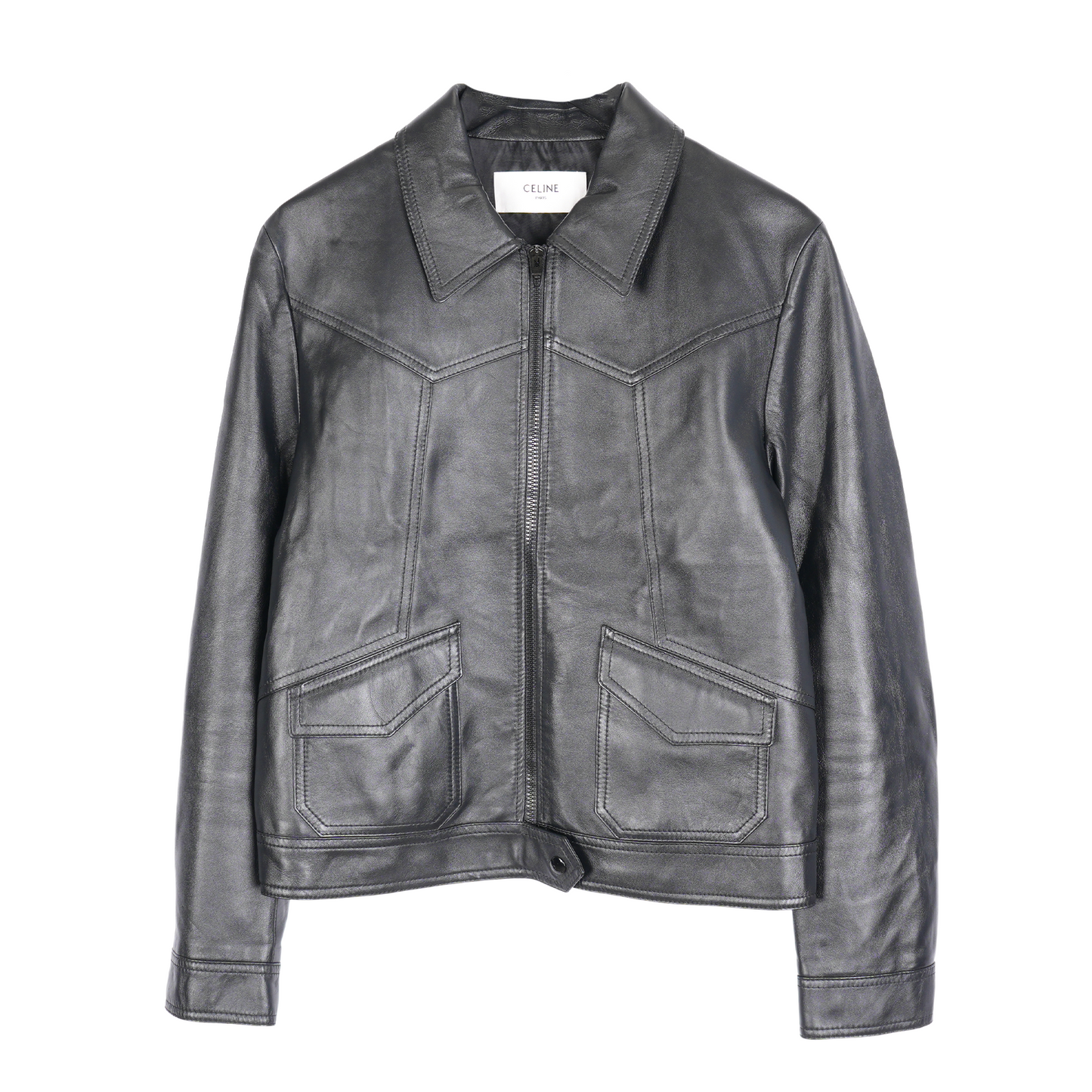 CELINE PANELLED LEATHER JACKET