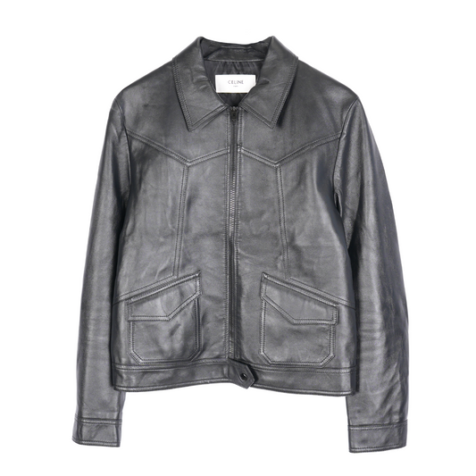 CELINE PANELLED LEATHER JACKET