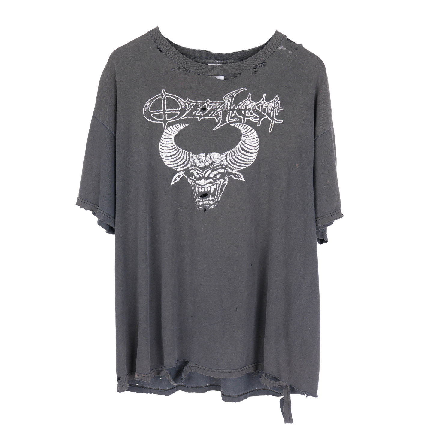 VINTAGE BLACK DISTRESSED OZZFEST 2004 TEE
