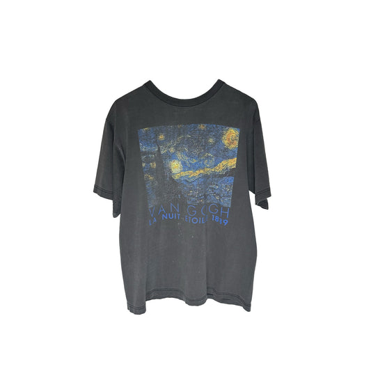 Starry Night Faded Vintage Van Gogh Art Tee