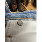 CHROME HEARTS LEVIS LIGHT WASH ORANGE TAB CROSS PATCH DENIM