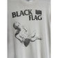 BLACK FLAG 1980S PUNK PAPER THIN WHITE THRASHED T SHIRT