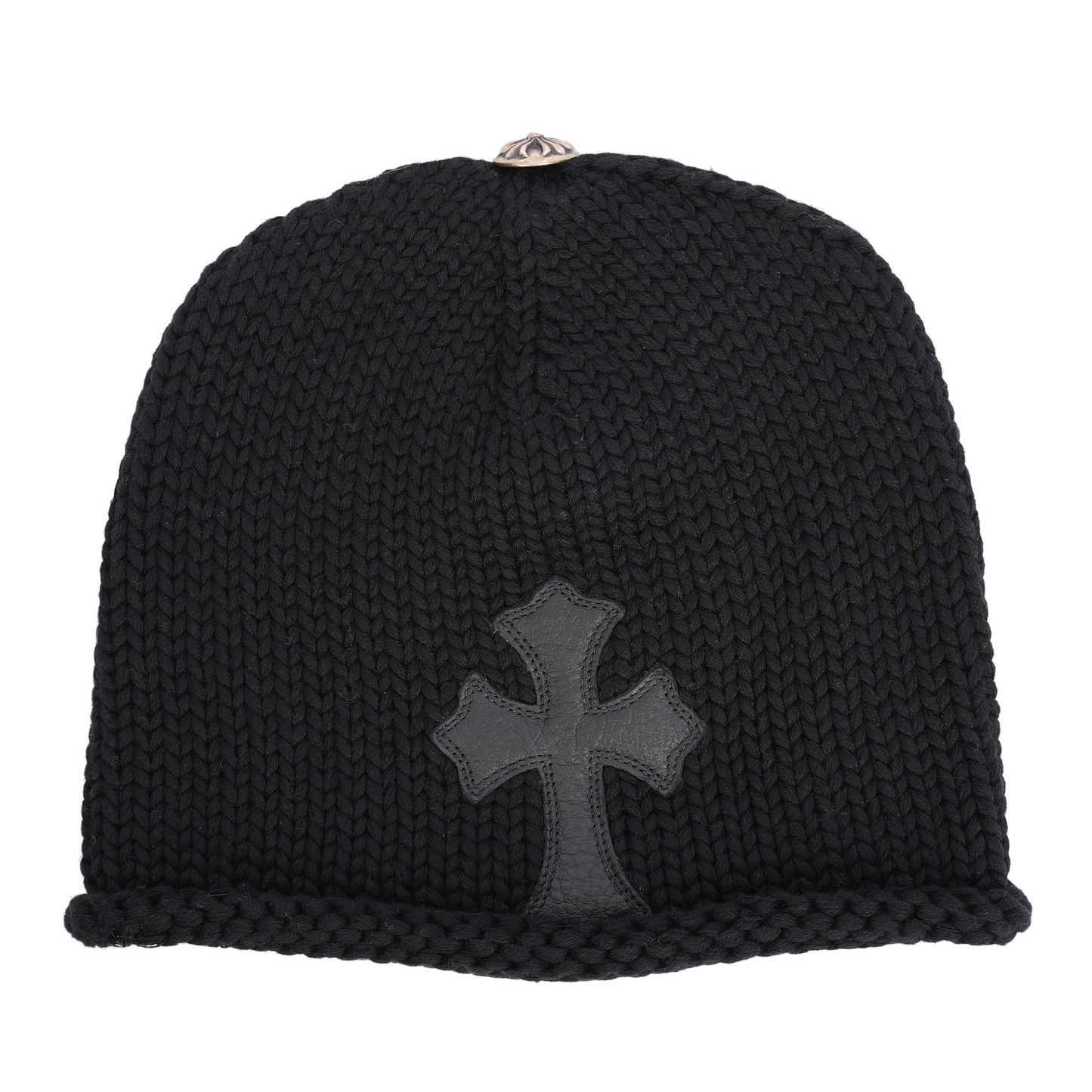CHROME HEARTS BLACK PATCH BEANIE