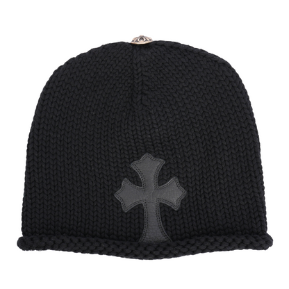 CHROME HEARTS BLACK PATCH BEANIE