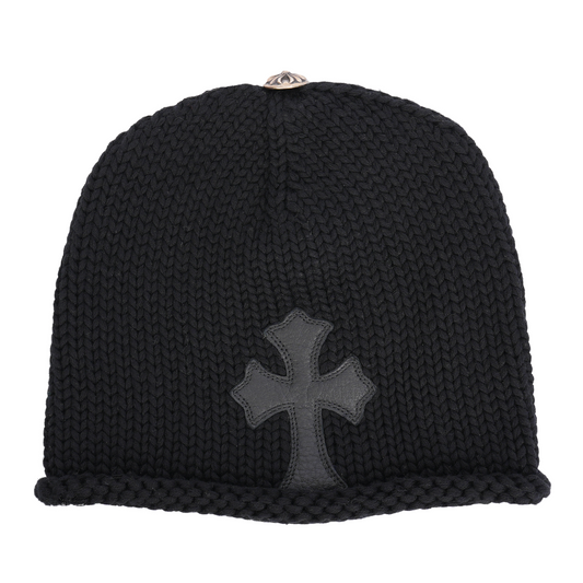 CHROME HEARTS BLACK PATCH BEANIE